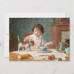 Mädchen mit Katze   Victor Gabriel Gilbert