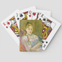 Mädchen mit Katze (von Berthe Morisot)