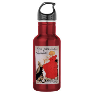 Mädchen mit Katzen, Alexandre Steinlen Trinkflasche