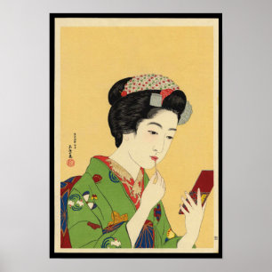 Mädchen mit Lipstick Poster