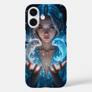 Mädchen mit magischem Fisch iPhone 16 Hülle