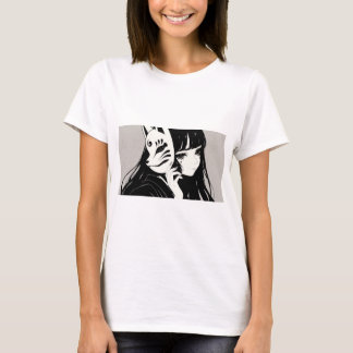 Mädchen mit Maske T-Shirt