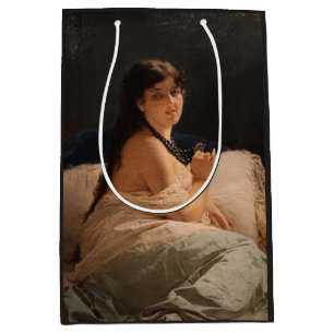 Mädchen mit Medallion (von Gerolamo Induno) Mittlere Geschenktüte