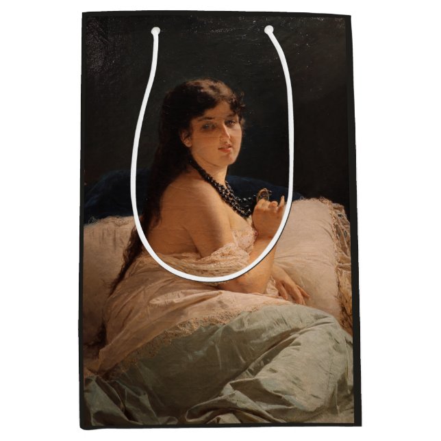 Mädchen mit Medallion (von Gerolamo Induno) Mittlere Geschenktüte (Vorderseite)