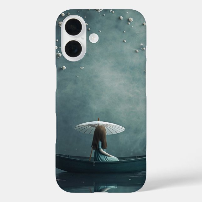 Mädchen mit Parasol in Boat iPhone 16 Fall Case-Mate iPhone Hülle (Rückseite)