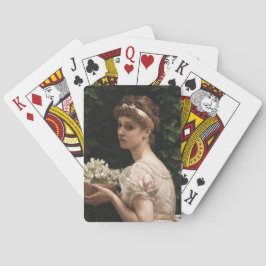 Mädchen mit Pea-Blüten (von Edward Poynter) Spielkarten