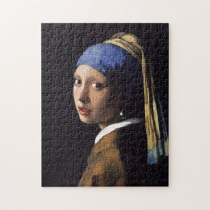 Mädchen mit Perle und Johannes Vermeer Puzzle