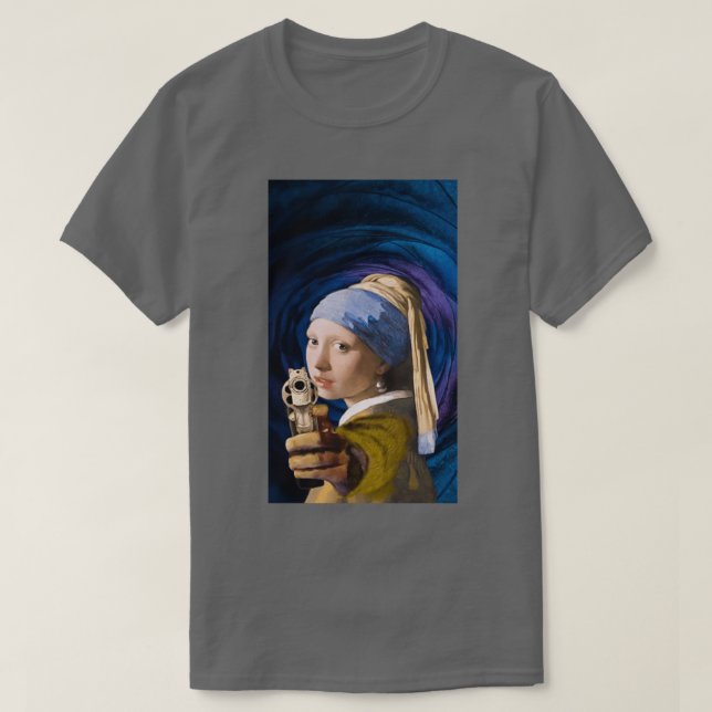 Mädchen mit Perlenohr T-Shirt (Design vorne)