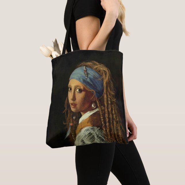 Mädchen mit Perlenohrparodie (Von Nahem)