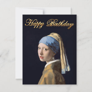 Mädchen mit Perlenohrring 1665 Happy Birthday