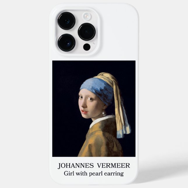 Mädchen mit Perlenohrring 1665 Johannes Vermeer Case-Mate iPhone Hülle (Rückseite)