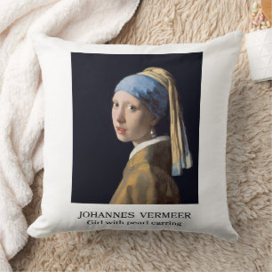 Mädchen mit Perlenohrring 1665 Johannes Vermeer Kissen