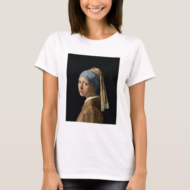 Mädchen mit Perlenohrring, c.1665-6 (Öl auf Leinwa T-Shirt (Vorderseite)