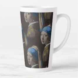 Mädchen mit Perlenohrring, Crochet Replik Muster Milchtasse