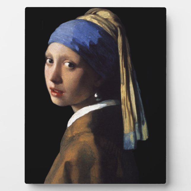 Mädchen mit Perlenohrring Fotoplatte (Vorderseite)