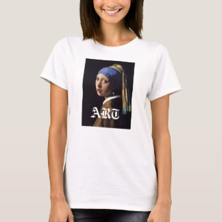 Mädchen mit Perlenohrring Gemälde T-Shirt