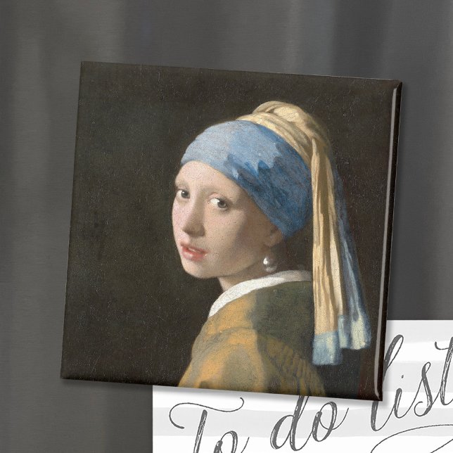 Mädchen mit Perlenohrring | Johannes Vermeer Magnet (Von Creator hochgeladen)