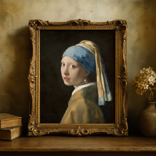 Mädchen mit Perlenohrring   Johannes Vermeer Poster