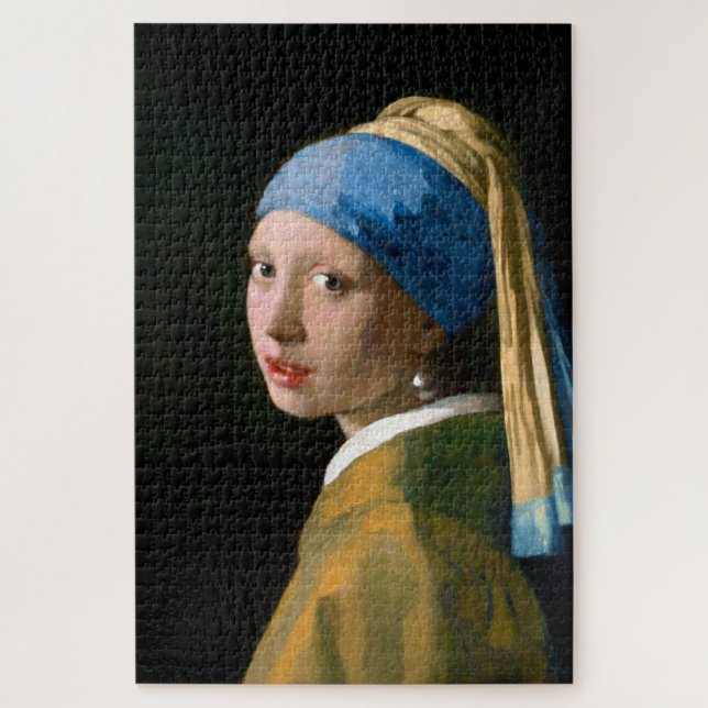 Mädchen mit Perlenohrring, Johannes Vermeer Puzzle (Vertikal)