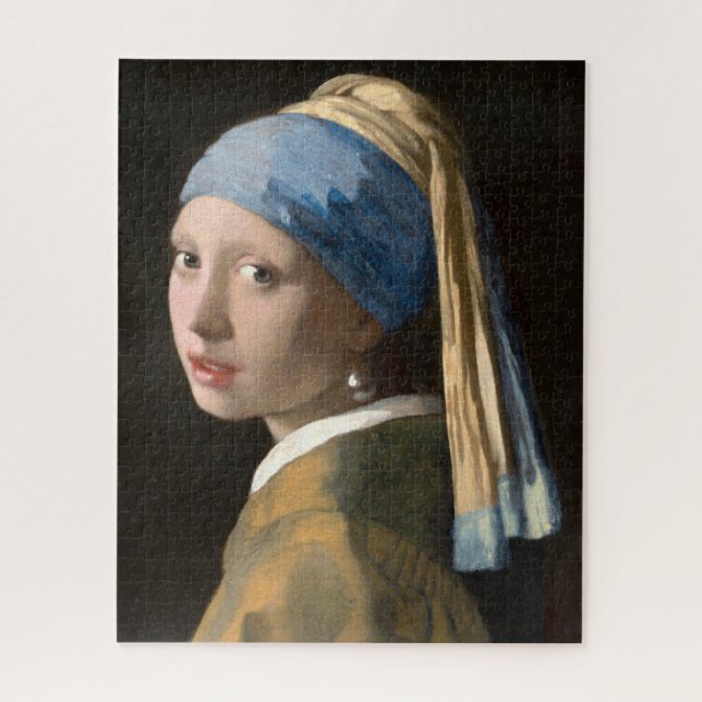 Mädchen mit Perlenohrring - Johannes Vermeer Puzzle (Vertikal)