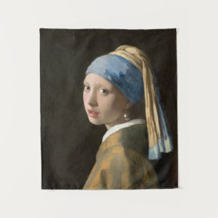 Mädchen mit Perlenohrring   Johannes Vermeer Wandteppich