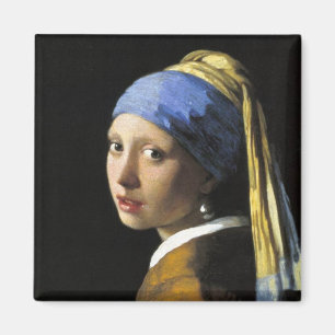 Mädchen mit Perlenohrring Magnet