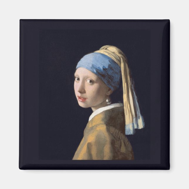 Mädchen mit Perlenohrring, Vermeer Magnet (Vorne)