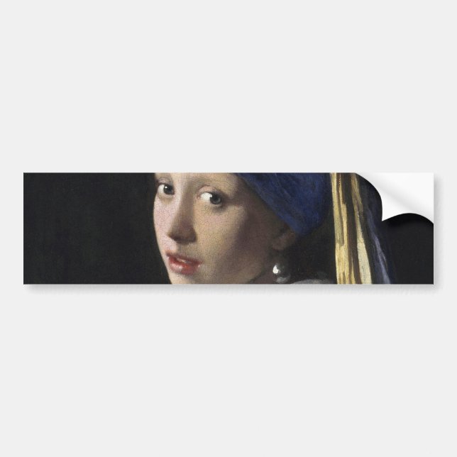 Mädchen mit Perlenohrring von Johannes Vermeer Autoaufkleber (Vorne)