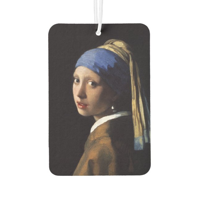Mädchen mit Perlenohrring von Johannes Vermeer Autolufterfrischer (Rückseite)