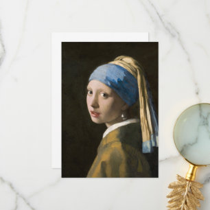 Mädchen mit Perlenohrring von Johannes Vermeer Dankeskarte