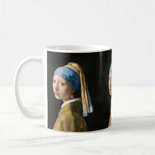 Mädchen mit Perlenohrring von Johannes Vermeer Kaffeetasse