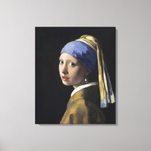 Mädchen mit Perlenohrring von Johannes Vermeer Leinwanddruck