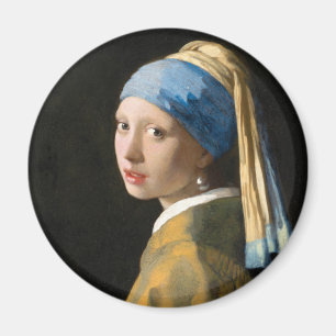 Mädchen mit Perlenohrring von Johannes Vermeer Magnet