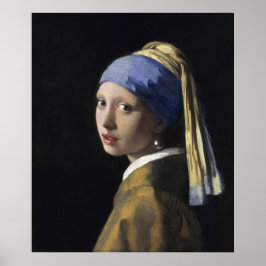 Mädchen mit Perlenohrring von Johannes Vermeer Poster