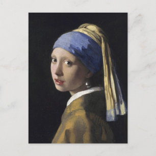 Mädchen mit Perlenohrring von Johannes Vermeer Postkarte