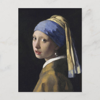 Mädchen mit Perlenohrring von Johannes Vermeer Postkarte