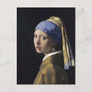 Mädchen mit Perlenohrring von Johannes Vermeer Postkarte