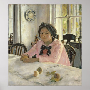 Mädchen mit Pfirsichen, 1887 Poster