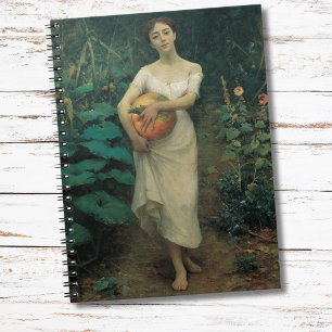 Mädchen mit Pumpkin Zonaro 1889 Notizblock