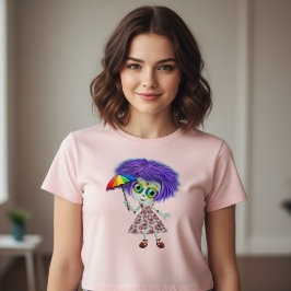 Mädchen mit Regenschirm Baby T-shirt