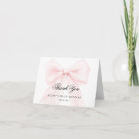 Mädchen mit rosa Schleife moderne Babyparty