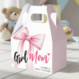 Mädchen mit rosa Schleife Mutter Band Süße Babypar Geschenkschachtel
