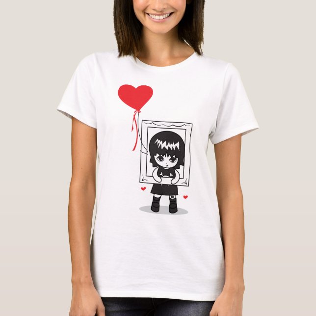 Mädchen mit rotem Ballon T-Shirt (Vorderseite)