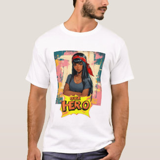 Mädchen mit rotem Bandana Musikkonzert Unser Held T-Shirt