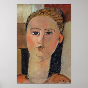 Mädchen mit rotem Haar, 1915 Poster