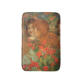 Mädchen mit roten Pfoten (von George Henry) Badematte