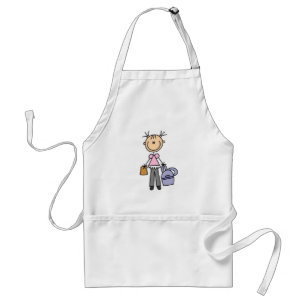 Mädchen mit Rucksack Schürze