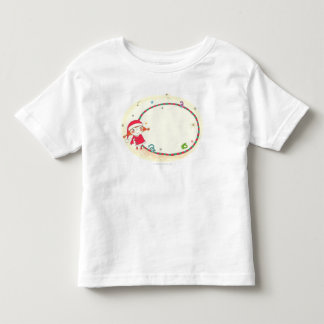Mädchen mit Santa-Kostüm Kleinkind T-shirt