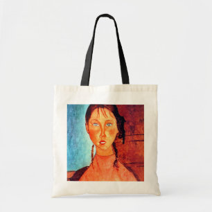 Mädchen mit Schweinen, Modigliani Tragetasche