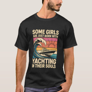 Mädchen mit Segelseelen Boot Königin Party Kreuzfa T-Shirt